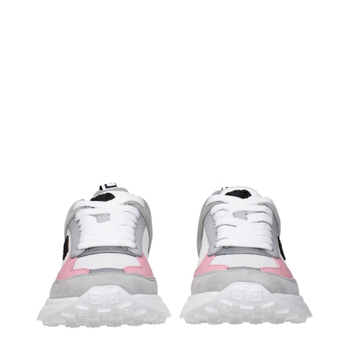 Versace White Pink Grey Logo Low Top Sneakers Shoes for Women
