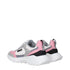 Versace White Pink Grey Logo Low Top Sneakers Shoes for Women