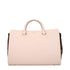 Burberry Pink Calfskin Leather Handbag with Adjustable and Removable Shoulder Strap for Women