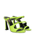 Versace Green Leather Stiletto Heels Sandals - Women’s Shoes
