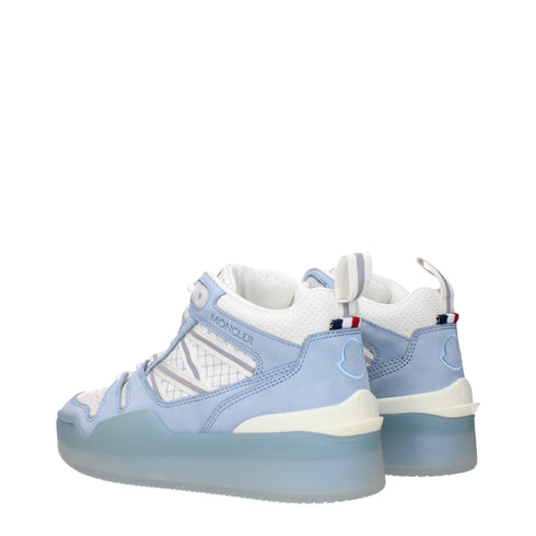 Moncler White Leather High Tops
