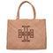 Tory Burch Beige Woven Leather Shoulder Bag with Front Logo and Removable Clutch for Women
