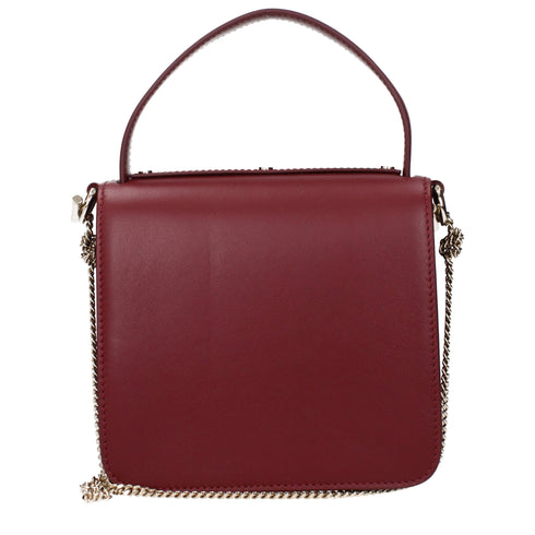 Chloé Red Leather Top Handle Shoulder Bag for Women