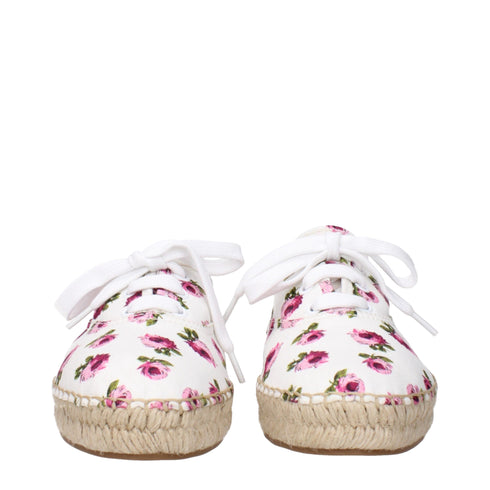 Prada White Fabric Espadrilles