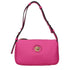 Versace Fuchsia Pink Leather Shoulder Bag with Medusa Logo for Women