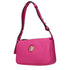 Versace Fuchsia Pink Leather Shoulder Bag with Medusa Logo for Women