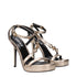 Versace Gold Leather Stiletto Heels Sandals – Women’s