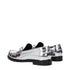 Versace Gray Leather Slip-On Loafers
