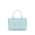 Bottega Veneta Mini Arco Tote Bag in Light Blue Lambskin – Women’s Intrecciato Weave