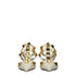 Valentino Garavani Off White Leather Studded Heels – Mid Heel Pointy Toe Sandals - Women’s
