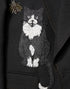 Dolce & Gabbana Black Bee Crown Embellished Suit Coat Blazer