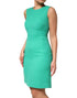 Dolce & Gabbana Green Sleeveless Bodycon A-line Mini Dress