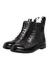 Dolce & Gabbana Brown Black Lace Up Mid Calf Men Boots Shoes