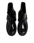 Dolce & Gabbana Black Leather Chelsea Short Boots – Mid-Calf Shoes