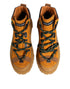 Dolce & Gabbana Orange Lace Up Trekking Ankle Boots Shoes