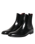 Dolce & Gabbana Black Chelsea Slip On Mid Calf Boots Shoes