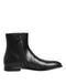 Dolce & Gabbana Black Leather Mid Calf Men Boots Shoes