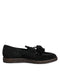 Dolce & Gabbana Black Suede Tassel Embellished Loafers Shoes