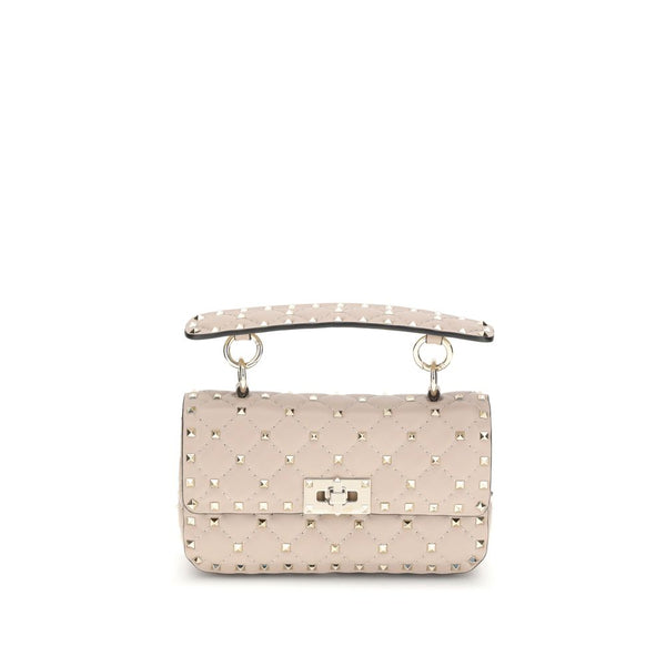 Valentino Garavani Rockstud Spike Small in Nude -Gold Handbag Women’s