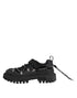Dolce & Gabbana Black Low Top Lace Up Trekking Sneakers Shoes