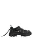 Dolce & Gabbana Black Low Top Lace Up Trekking Sneakers Shoes