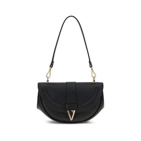 Versace Virtus Medium Shoulder Bag in Black Leather – Women's