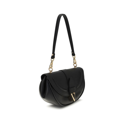 Versace Virtus Medium Shoulder Bag in Black Leather – Women's