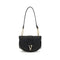 Versace Virtus Small Black Leather Shoulder Bag for Women