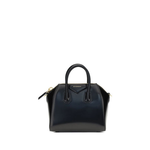 Givenchy Antigona Mini Handbag in Glossy Black Leather – Women's