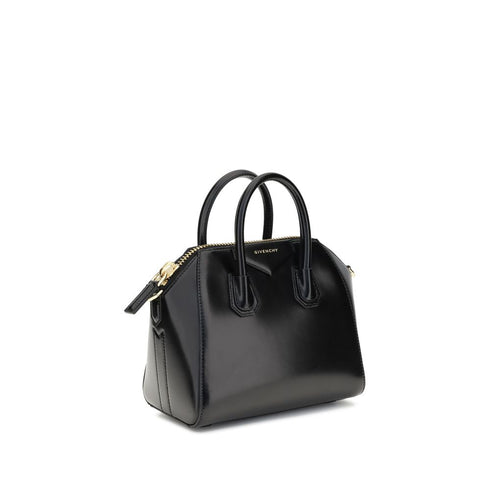 Givenchy Antigona Mini Handbag in Glossy Black Leather – Women's