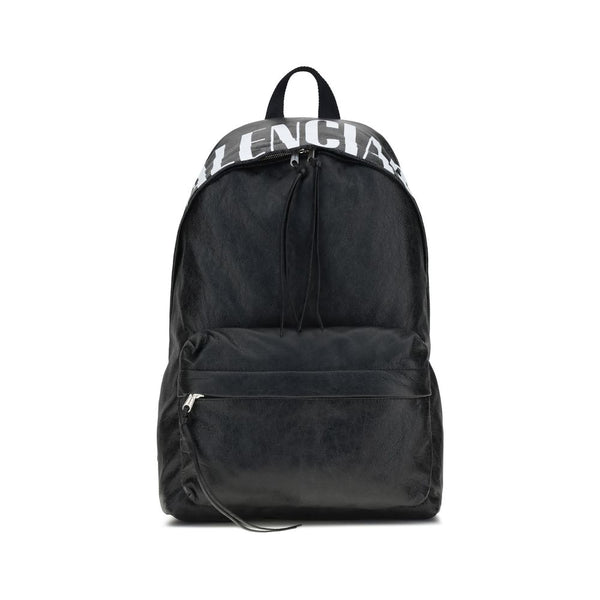 Balenciaga Crinkle Effect Backpack