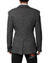 Dolce & Gabbana Black White Double Breasted Men Suit Blazer