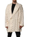 Dolce & Gabbana Beige Polyester Logo Monogram Coat Jacket
