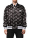 Dolce & Gabbana Black Polyester Heart Print Bomber Jacket