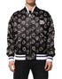 Dolce & Gabbana Black Polyester Heart Print Bomber Jacket