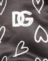 Dolce & Gabbana Black Polyester Heart Print Bomber Jacket