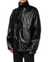 Dolce & Gabbana Black Polyester Logo Plaque Bomber Jacket