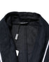 Dolce & Gabbana Dark Blue DG Embroidery Jacket Robe Blazer
