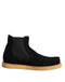Dolce & Gabbana Black Calf Suede Slip On Ankle Boots Shoes
