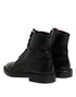 Dolce & Gabbana Black Leather Lace Up Mid Calf Boots Shoes