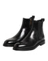 Dolce & Gabbana Black Chelsea Leather Mid Calf Boots Shoes
