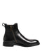 Dolce & Gabbana Black Chelsea Leather Mid Calf Boots Shoes