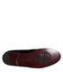 Dolce & Gabbana Black Suede Cross Slip On Loafers Dress Shoes