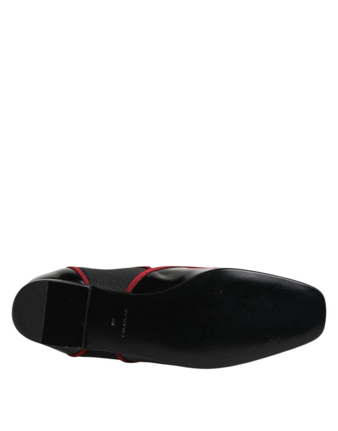 Dolce & Gabbana Black Jackie Buttoned Chelsea Boots