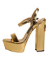 Dolce & Gabbana Gold Platform Keira Sandals | Women’s High Heels Shoes