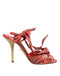 Dolce & Gabbana Coral Python Heels – Women’s Exotic Leather Sandals
