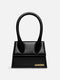Jacquemus Le Chiquito Moyen Handbag in Black Leather for Women