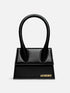Jacquemus Le Chiquito Moyen Handbag in Black Leather for Women