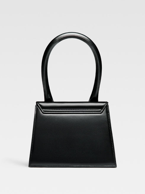 Jacquemus Le Chiquito Moyen Handbag in Black Leather for Women