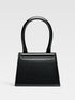 Jacquemus Le Chiquito Moyen Handbag in Black Leather for Women